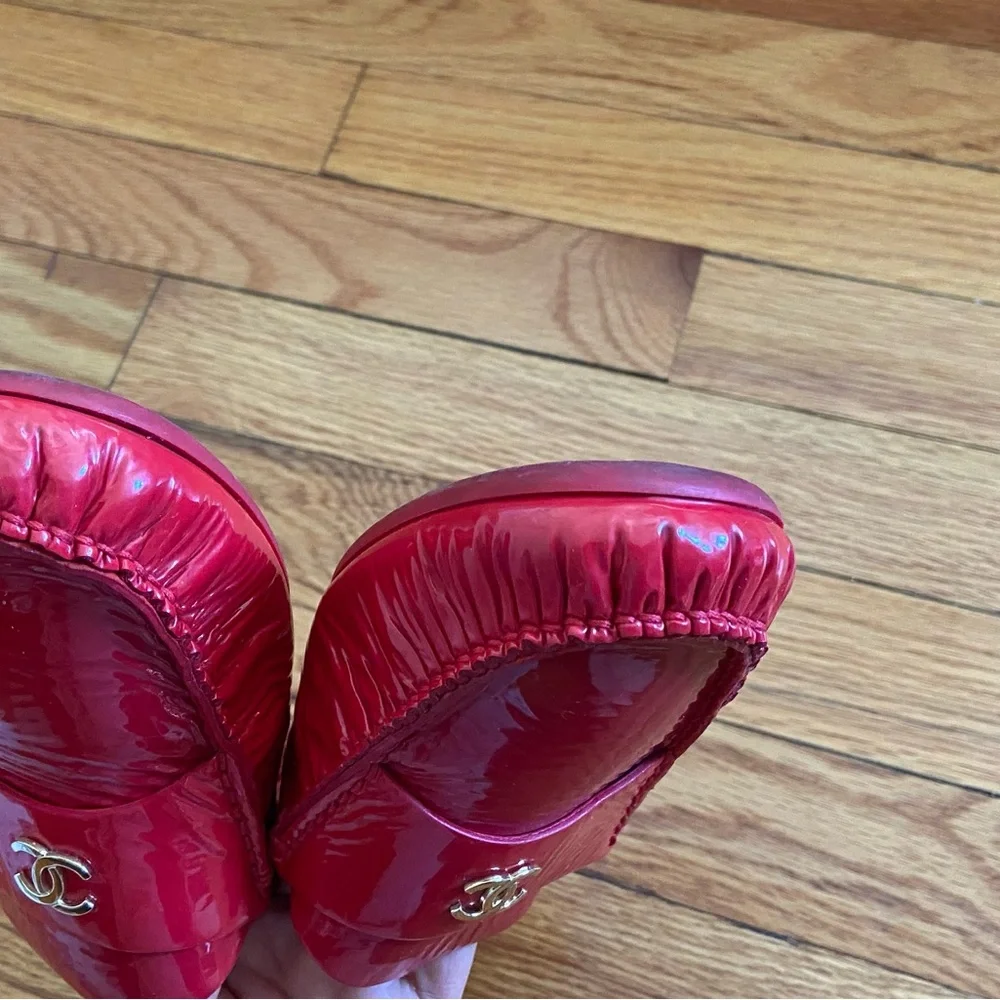 Chanel Red Women's Shoes - Picture 5 of 7
